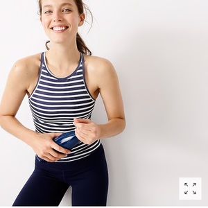 New Balance for J. Crew Navy Striped Tank